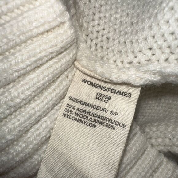 Woolrich Sweater Fair Isle Snowflake Long Sleeve Small  Wool Blend  Buttons - Picture 11 of 13